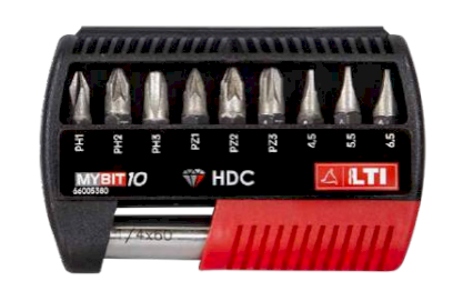 Sada bitů HDC 6ks+držák PH,PZ,TX