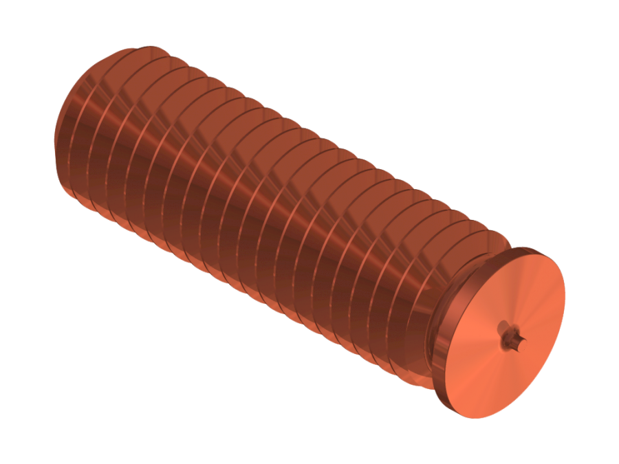 Přivařovací svorník PT M10x35 StCu