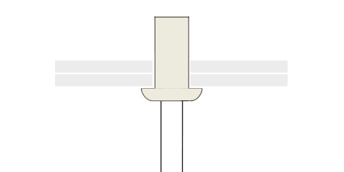 Trhací nýt AL/ST 4x12 uzavřený /9002