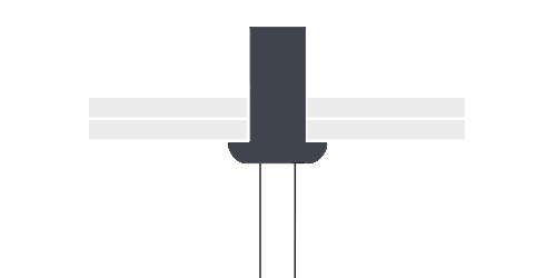 Trhací nýt AL/ST 4x9,5 uzavřený /7024